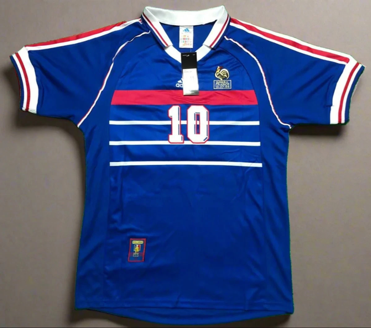Zinedine Zidane #10 - France 1998 World Cup Final Retro Soccer
