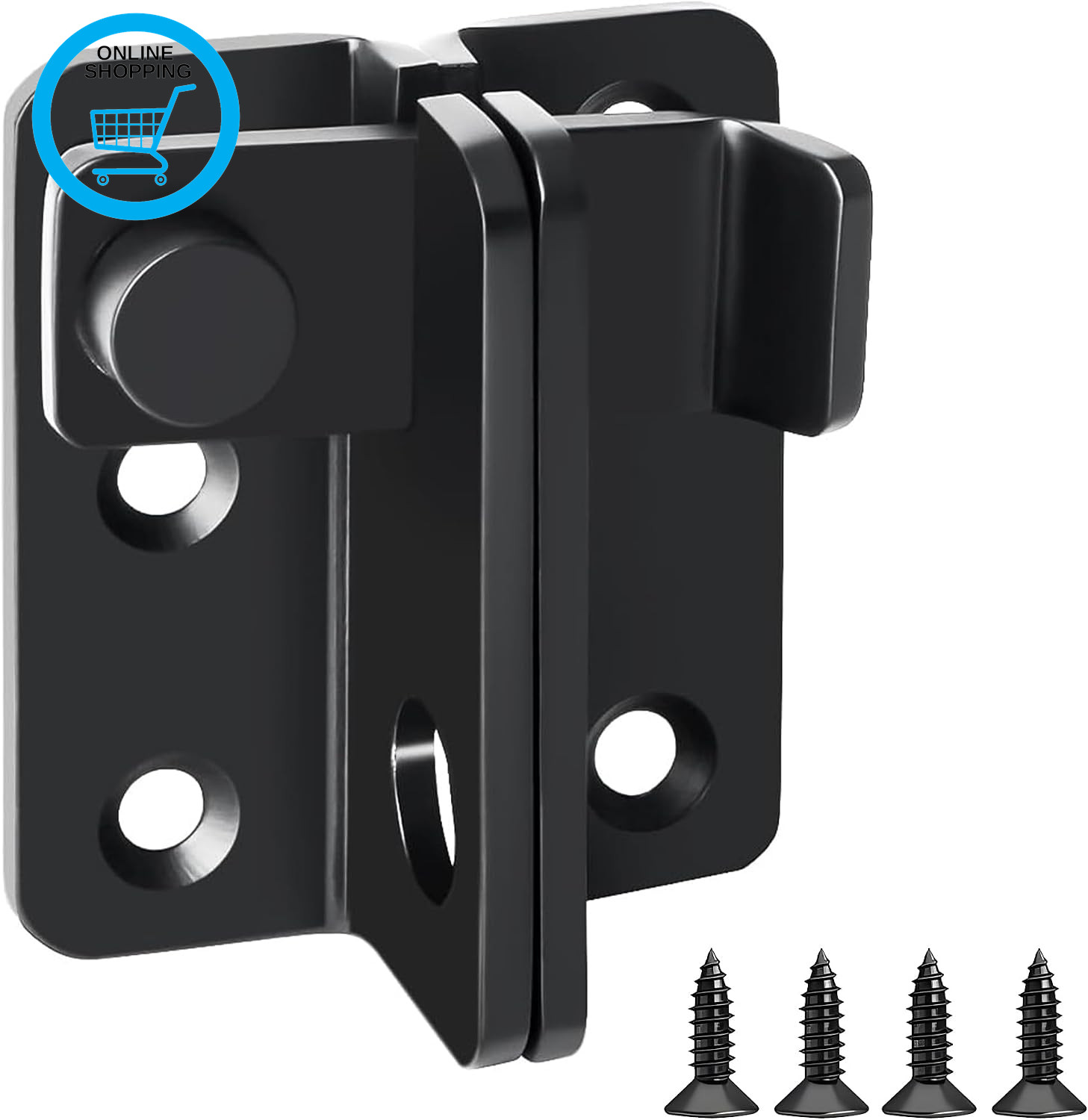 Shed Lock Gate Bolt Lock, Gate Latch Tiny Hasp for Wooden Door Garden Shed Barn