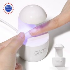 Mini UV Light for Gel Nails Small Curing White Led GAOY Eggshell Lamp Fast