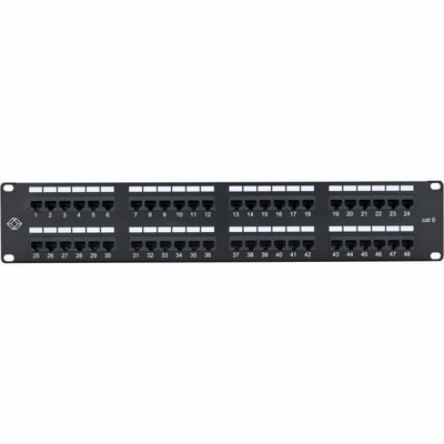 Black Box Connect CAT6 Punchdown Patch Panel - Unshielded (jpm648ar2)