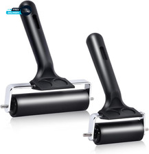 2Pcs Hard Rubber Brayer Rollers 4 Inch and for Printmaking Ink Printing