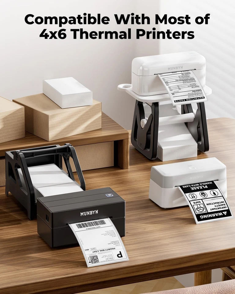 500/1000PCS 4x 6" Direct Thermal Shipping Label for VRETTI MUNBYN Phomemo lot - Image 4 of 4