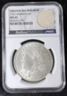 1921 $1 US Morgan Silver Dollar NGC MS 63 Original Bag Fragment Toned