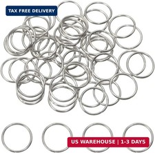 Stainless Steel Open Jump Rings Connector Split Rings for Keychain Necklace Brac