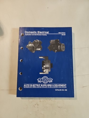 #ad Auto Electric Suppliers amp; Equipment Domestic Electrical Identification Catalog $13.60