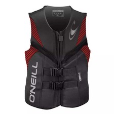 O'Neill Reactor USCG Life Vest Graphite/Red/Black Large Mens Rashguard