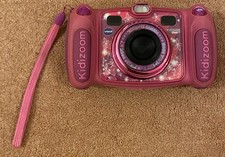 VTech Kidizoom Duo 5.0MP Kids Digital Camera 4x Zoom Pink including case & strap