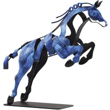 Horse Statue, Unique Metal Art Handmade Sculpture for Home Decor, Rustic Deco...