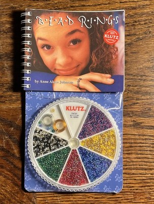 Bead Rings-KLUTZ- 1999 NOS Spiral Bound Art Set RARE Sealed By Anne Johnson  