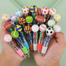 10pcs Sports Ball 4-Color Retractable Pens Fo...