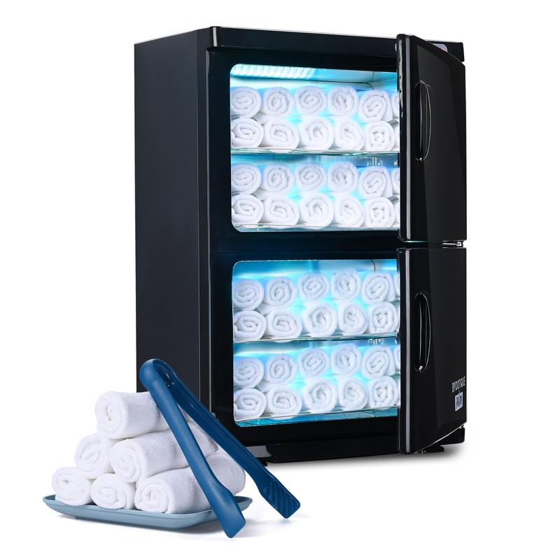 Byootique 46L 2in1 Dual Towel Warmer UV Sterilizer 4 Racks Salon Hotel Med Spa