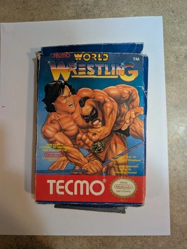 Tecmo World Wrestling Video Game Cartridge For NES (Instruction Manual Included)