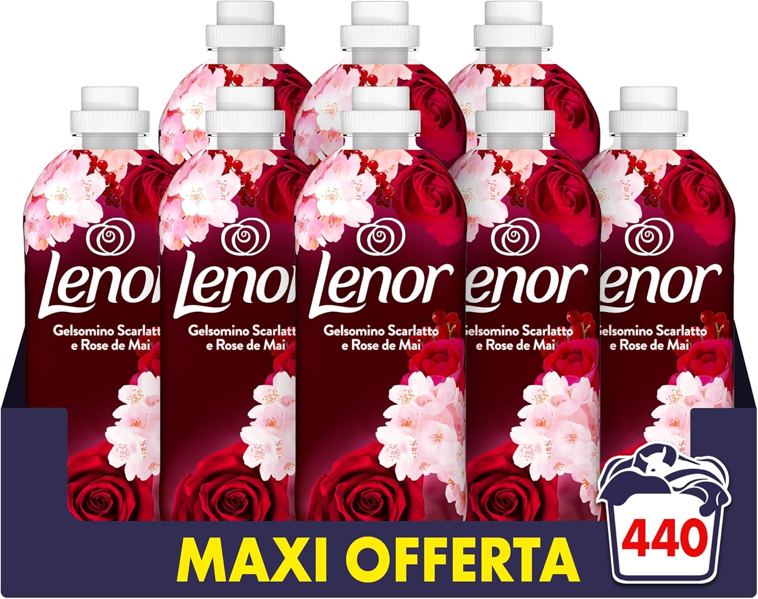 Prezzo Ammorbidente Concentrato 440 Lavaggi Gelsomino Rosa - Stock 8x