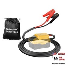 Jumper Cables with Adapter for Dewalt 20V Battery 8AWG Portable Battery 2FT