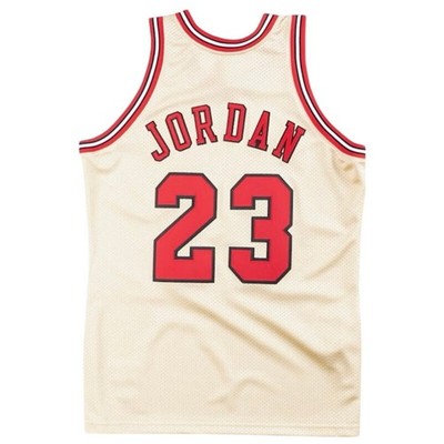 Michael Jordan Chicago Bulls 1995-96 Gold Premium Player Jersey kids 6-8 s