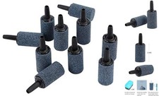 1 Inch Air Stone 10 Pieces Cylinder Bubble Diffuser Airstones for Aquarium