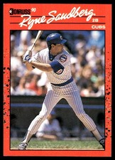 Ryne Sandberg 1990 Donruss #105 Chicago Cubs FREE SHIPPING AutographDen