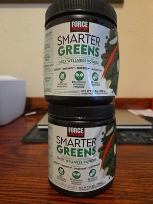 2x Force Factor Smarter Greens daily wellness powder 10.2 oz each  MAY 2026