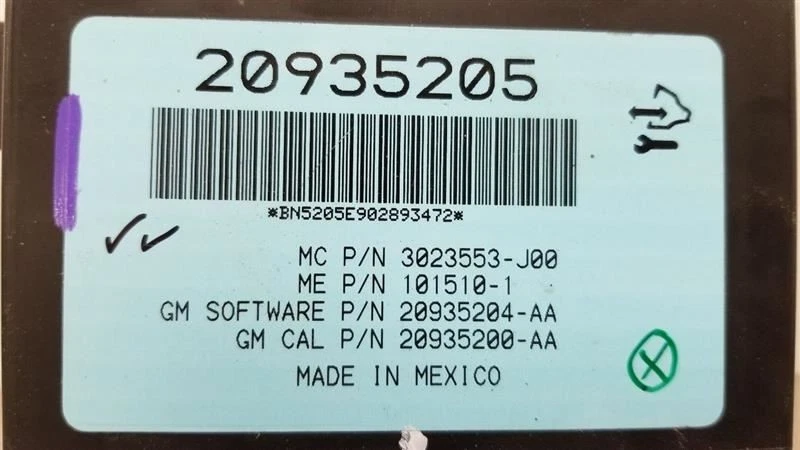 11 MÓDULO ESCOTILLA PUERTA LEVADIZA ELÉCTRICA CADILLAC ESCALADE ESV 20935205 Foto 3 de 4