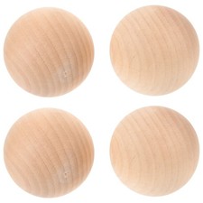  4 Pcs Palle Da Bocce Palline Di Legno D'erba Giocattoli Esterno Piccole