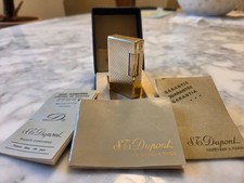 S.T. Dupont Ligne 1 GM – Placcato Oro Guilloché Completo di Scatola e Documenti