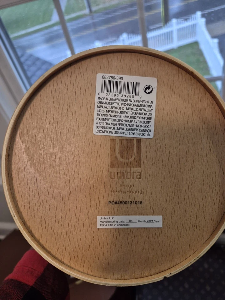 A Bathing Ape BAPE x UMBRA WOODROW BASURERO M 1J23-192-903/Beige, Blanco Foto 2 de 3