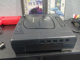 Sega Saturn Console MK-80000 Bundle OEM 3D Analog Control Pad Light Gun Myst CIB