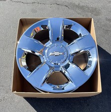20” CHEVY SILVERADO TAHOE SUBURBAN FACTORY OEM NEW CHROME PLATED WHEEL 5651 (1)