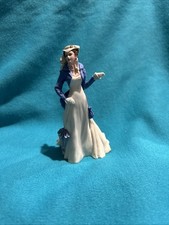 Franklin Mint Gone with the Wind Scarlett O'Hara Figurine ?Saw Mill Dress?
