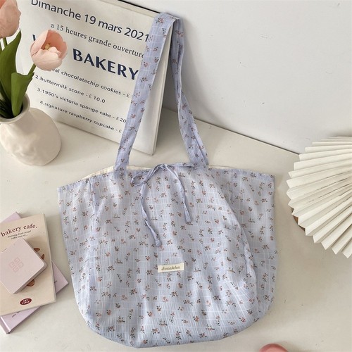 Floral Shoulder Bag Large Capacity Underarm Handbag Fashion Tote Bags - Picture 14 of 18