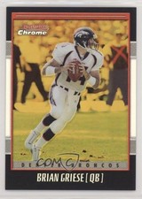 2001 Bowman Chrome Gold Refractor 71/99 Brian Griese #95 3c7