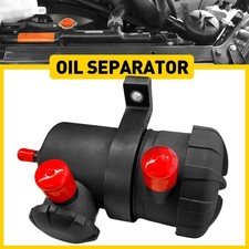 Oil Catch Can with Stainless Steel Mesh Filter Fits Crankcase Ventilation Black