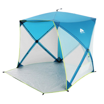 82 in x 70 in x 63 in Pop-Up Beach Shelter with UPF50+ Protection, Blue
