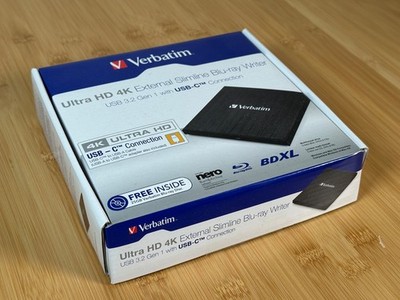 Verbatim 43888 (LG) USB 4K UHD Blu-Ray Burner Flashed LibreDrive MakeMKV USB 3.2
