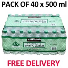 Bulk Kirkland Sparkling Spring Water 40 x 500ml Multipack Sparkling Fresh Water