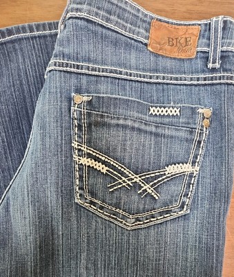 BKE Buckle Taylor Jeans Women's Actual 33/25 Blue Dark Wash Denim T19