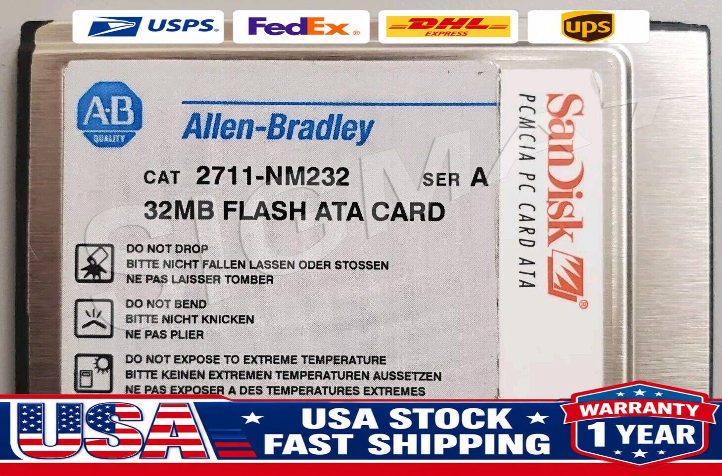 Allen Bradley 2711-NM232 Series A 32MB PCMCIA Memory Card for PanelView.