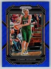 2023 Panini Prizm WNBA BLUE WAVE #64 LaurenJackson Seattle Storm