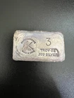 3 oz. Prospectors Gold and Gems Poured Silver Bar .999 Silver