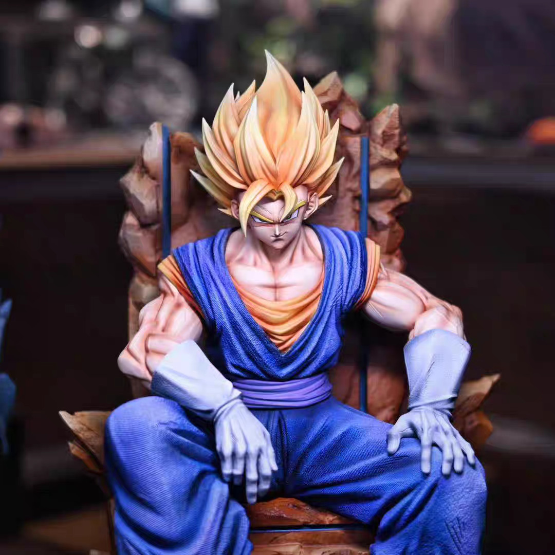 DW Studio Dragon Ball Vegetto Model PU in stock Painted 1/4 Scale H40cm Throne