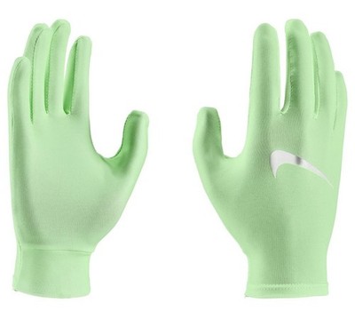 Nike Miler Gloves Running Adult Dri-Fit Bright Vapor Green /Silver Size L/XL New