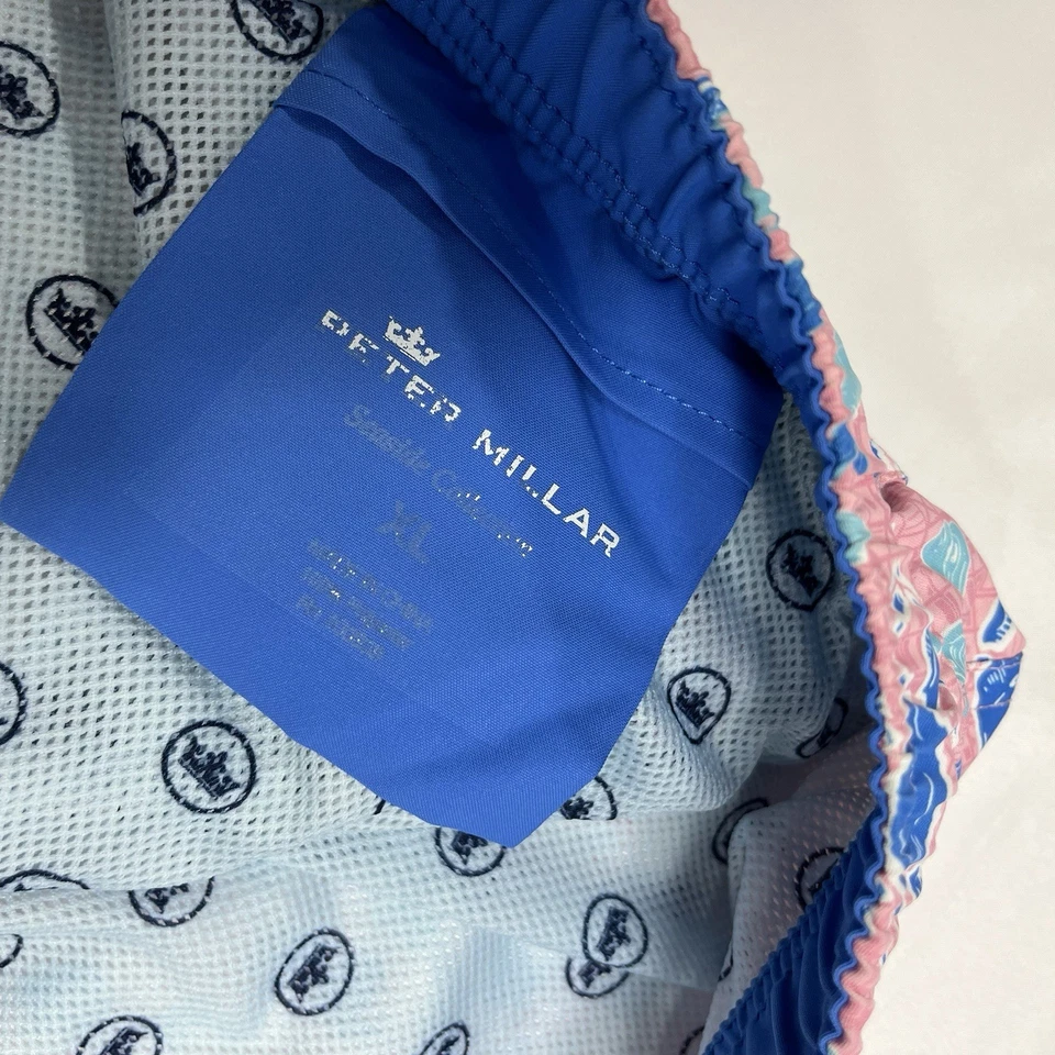 Peter Millar Sea Side Crab Shrimp Beer Clam Swim Trunks - XL (38x7.5”) - Image 4 of 4