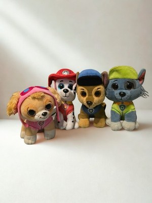 Paw Patrol, Kuscheltiere, Chase Marshall Skye Rocky TY Glubschies