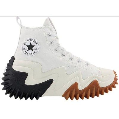 Converse Run Star Motion CX High Top Platform Sneakers White Gum Black Womens 7