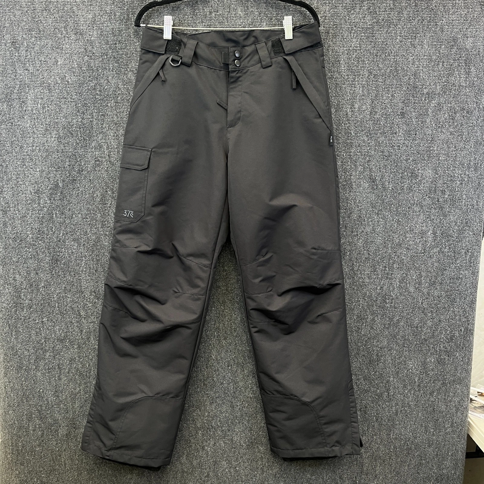 37 Degrees South Mens Small Ski Snowboarding Pants Red Black Adjustable Waist