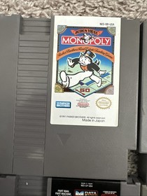 NES Games lot Monopoly, Robocop, Trojan, Hydlide, Mickey MouseCapde, Jack Golf