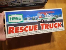 Hess 1994 Rescue Truck Toy Emergency Siren Horn Back Up Alert Head & Tail Lights