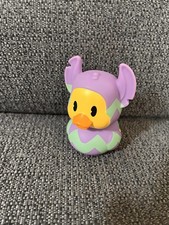 2 " Disney Powder Purple Easter Stitch Duckz Rubber Ducky Bath Toy