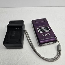 Sony MHS-PM1 HD 5.0 MP4 Webbie Purple with Charger  Battery
