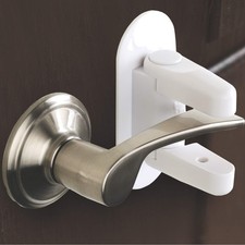 Patented Child Safety Door Lock with Adhesive - 2 Pack, Secure  Convenient